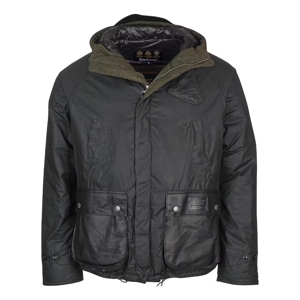 Barbour " Black Label" , Insulated, Weather proof,  Soay Wax Jacket w/ Hood
